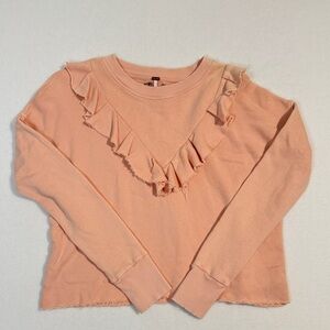Free People | Ruffle Sweater | Pink